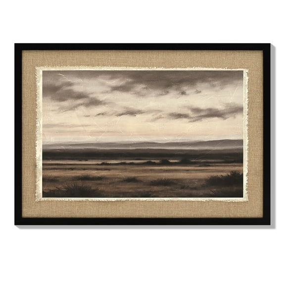 Euroco Vintage Landscape Large Framed Wall Art, Nature Wilderness Scenery Paintings Decor Aesthetic, 20x28 Inch Canvas Print Artwork, Retro Farm Landscape Wall Pictures for Bedroom Living Room