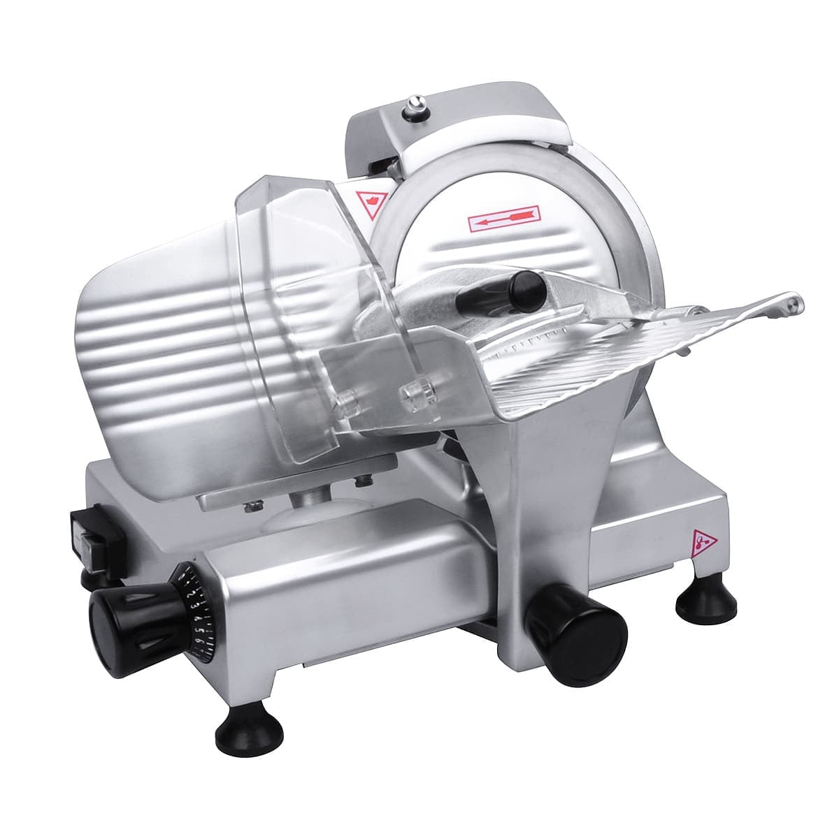 Eurodib 8" Silver Stainless Steel Belt Driven Meat Slicer