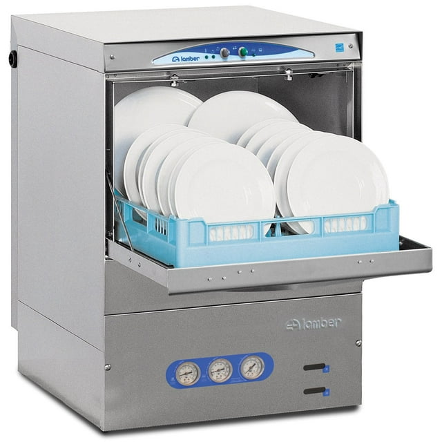 Eurodib DSP4DPS Lamber Deluxe High-Temp Rack Undercounter Dishwasher, 30 Racks/hr, Stainless Steel, 208-240v, Silver