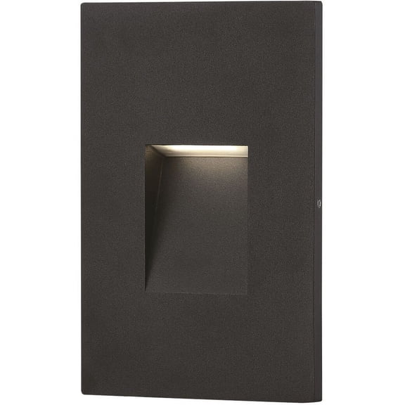 Eurofase 3 1/4" Wide Black Recessed Trim LED Step Light