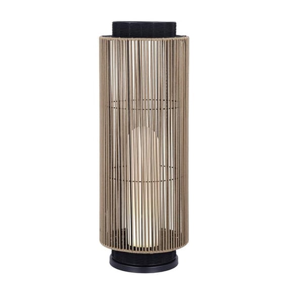 Eurofase 46630-018 Aden 46 in. Matte Black Brown Rope Outdoor Flush Mount Wall Sconce