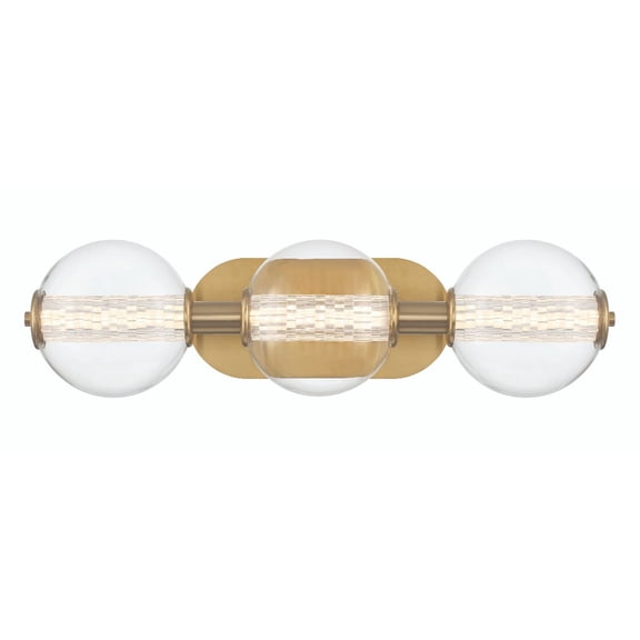 46809-023 Eurofase Lighting Atomo - 12.9W 3 LED Bath Vanity-6.75 Inch Tall and 24.75 Inch Wide-Gold Finish