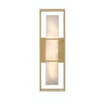 thumbnail image 1 of Eurofase 46837-028 Blakley 16 in. Matte Gold Alabaster Outdoor Wall Sconce, 1 of 3