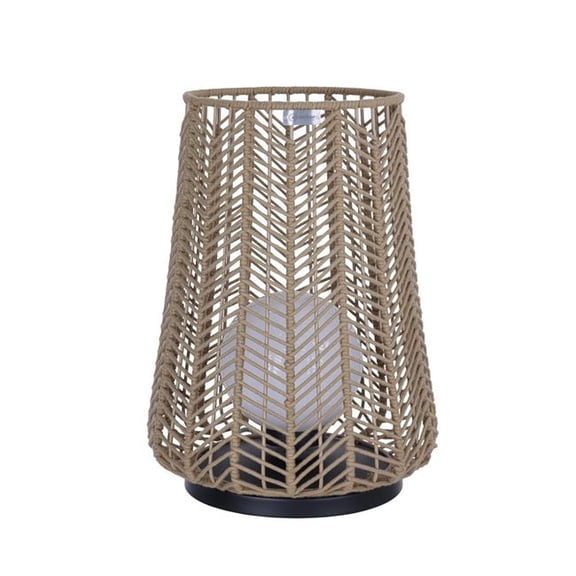 Eurofase 46629-012 Elice 22 in. Matte Black Brown Rope Outdoor Flush Mount Wall Sconce
