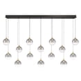 thumbnail image 1 of Eurofase 48938-020 Iissa 14-Light 72 in. Gold Smoked Glass Chandelier, 1 of 2