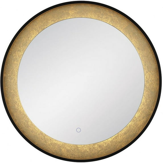 Eurofase Lighting - 30 Inch 29W 1 Led Round Edge-Lit Gold Leaf Mirror