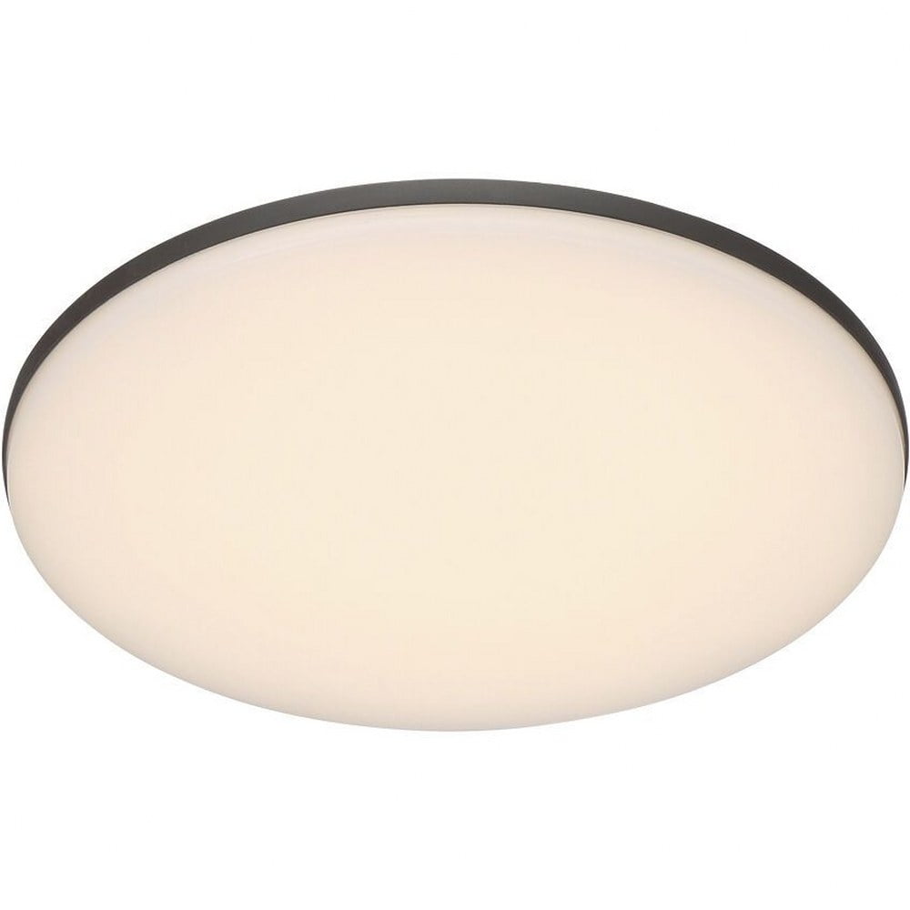 Graphite Grey Aluminum LED Outdoor Flush Mount Light