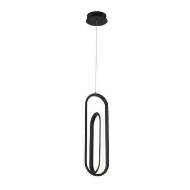 6.75 Inch 28W 1 Led Pendant-Matte Black Finish Eurofase Lighting 37038-014