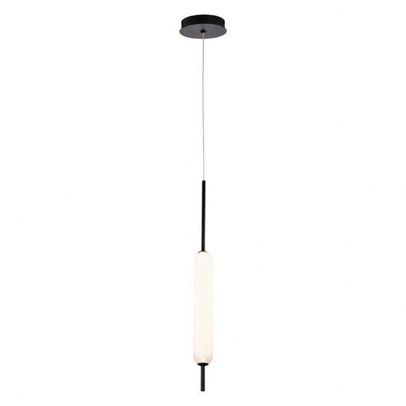37237-011 Eurofase Lighting Cumberland - 5.25 Inch 10W 1 LED Pendant-Black Finish