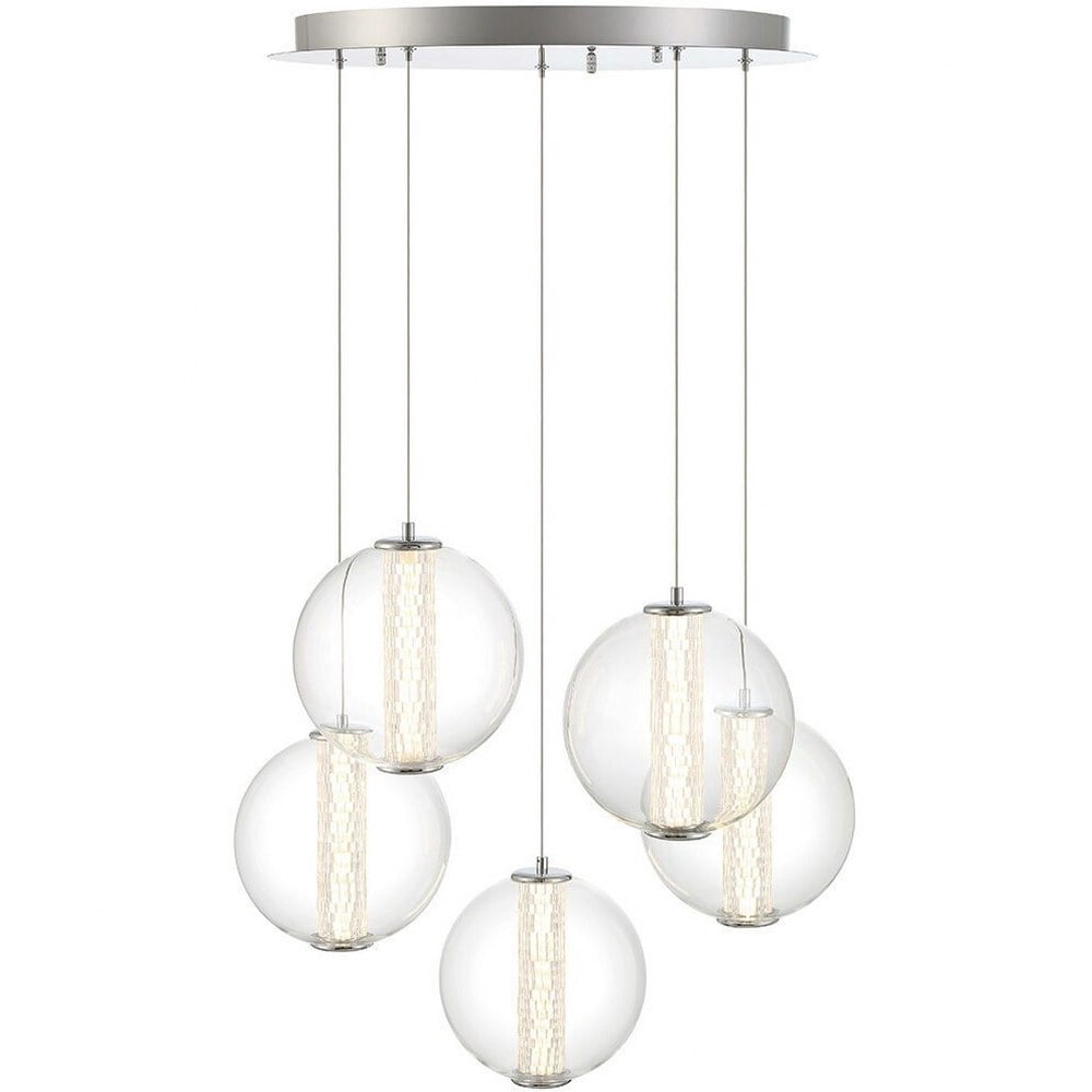 Eurofase Lighting - Atomo - 175W 5 LED Pendant In Contemporary Style-9. ...