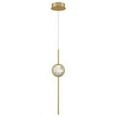thumbnail image 1 of 39463-029 Eurofase Lighting Barletta - 7W 1 LED Pendant in Posh & Luxe Modern Style - 4.75 Inches Wide by 23.5 Inches High-Brass Anodized Aluminum, 1 of 3