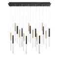 thumbnail image 1 of 46771-025 Eurofase Lighting Benicio - 56.7W 18 LED Chandelier-18 Inch Tall and 9.75 Inch Wide-Gold Black Mix Finish, 1 of 8