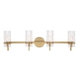 thumbnail image 1 of Brook 4 - Light Brass Brass Farmhouse / Traditional Incandescent Glass And Metal Wall Sconce, 1 of 6