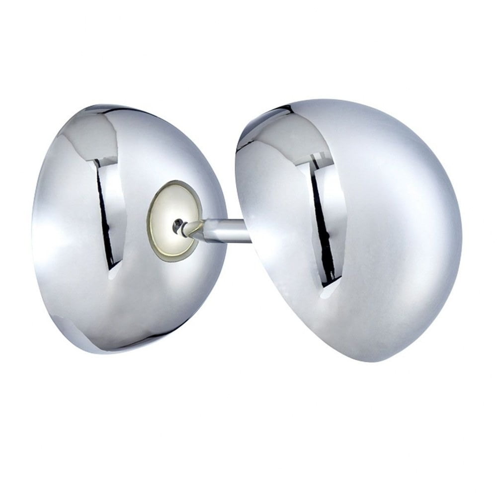 Chrome Dimmable LED Wall Sconce with Polished Shade