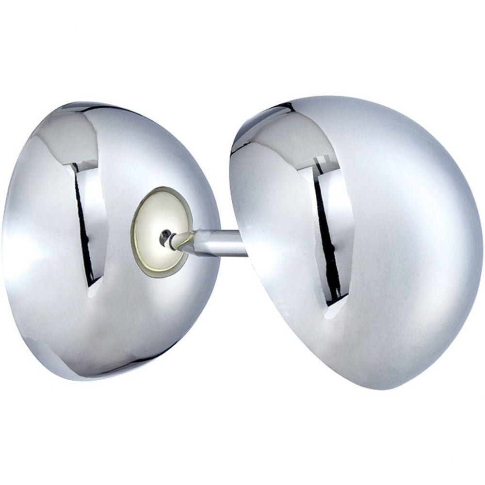 Chrome Dimmable LED Wall Sconce with Polished Shade