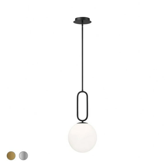 Eurofase Lighting - Prospect - 1 Light Small Pendant-Acid Opal/Matte Black