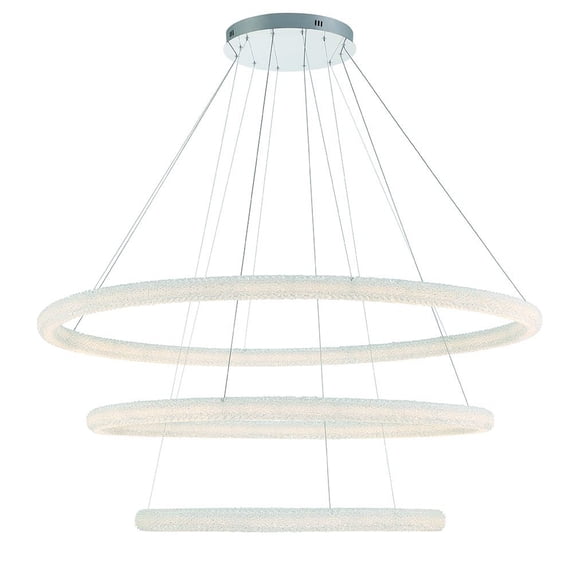43927-012 Eurofase Lighting Sassi - 225W 1 Led 3-Tier Chandelier In Trasitional And Traditional Style-2.75 Inches Tall And 60 Inches Wide