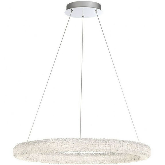 Eurofase Lighting-Sassi Round Chandelier 1 Light Chrome Finish with