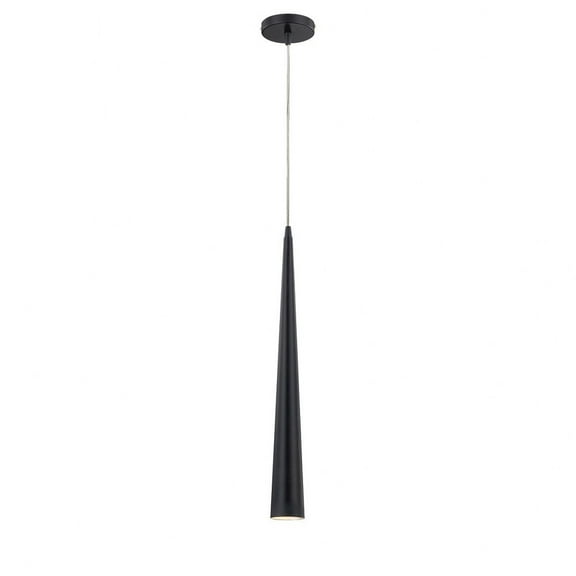 20445-034-Eurofase Lighting-Sliver - 1 Light Medium Pendant - 2.75 Inches Wide by 24 Inches High-Black Finish    -Traditional Installation