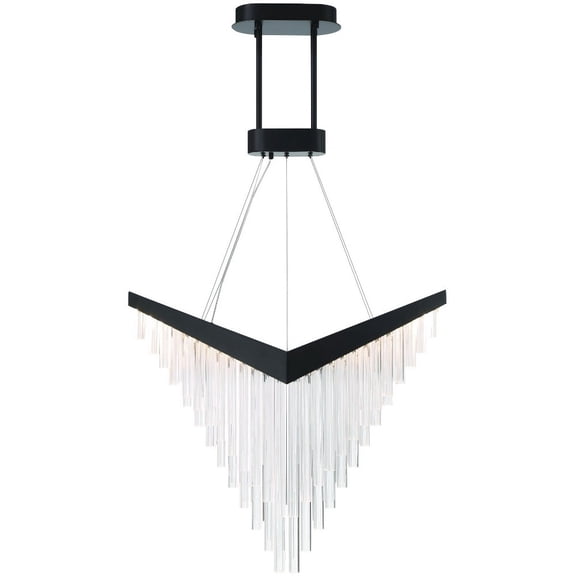 47187-023 Eurofase Lighting Vivien - 48W 1 LED Chandelier-27 Inches Tall and 16 Inches Wide-Black Finish