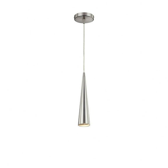Eurofase Sliver 12" High Satin Nickel Mini Pendant Light
