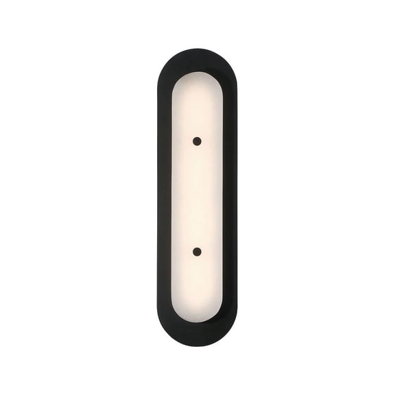 Eurofase 49173-024 Tramore 22 in. Powder Coat Black Alabaster Outdoor Wall Sconce