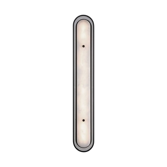 Eurofase 49445-022 Tramore 38 in. Matte Black Alabaster Wall Sconce