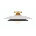 thumbnail image 1 of Eurofase 46815-019 Welsh 18 in. Matte White White Glass Flush Mount Ceiling Light, 1 of 1