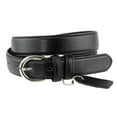 thumbnail image 1 of Eurofashion Women's Basic Genuine Bonded Leather Dressy Belt, Black, 3X-Large, 1 of 1