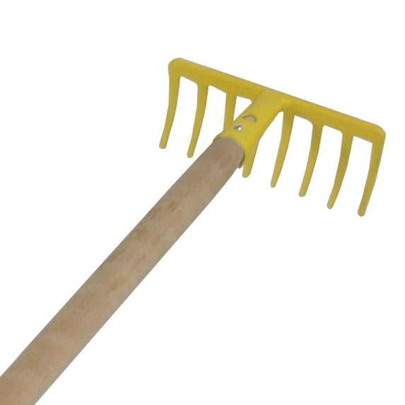 Eurogarden Kids Steel Garden Rake with Wood Handle
