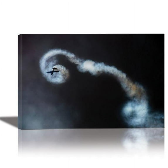 Eurographics Canvas Wall Art: Looping Painting Artwork for Home Decor Framed 24x36 inches