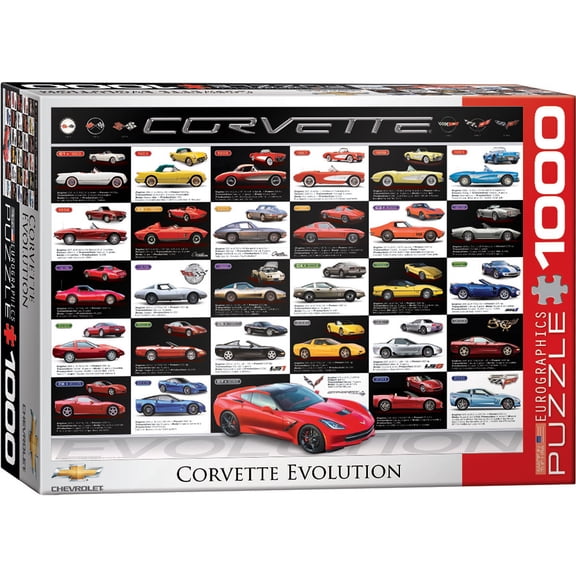 Eurographics Corvette Evolution Jigsaw Puzzle 1000 Pc Box