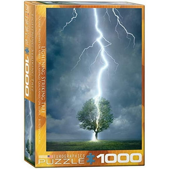 Lightning Striking Tree Jigsaw Puzzle, 1000 Pieces
