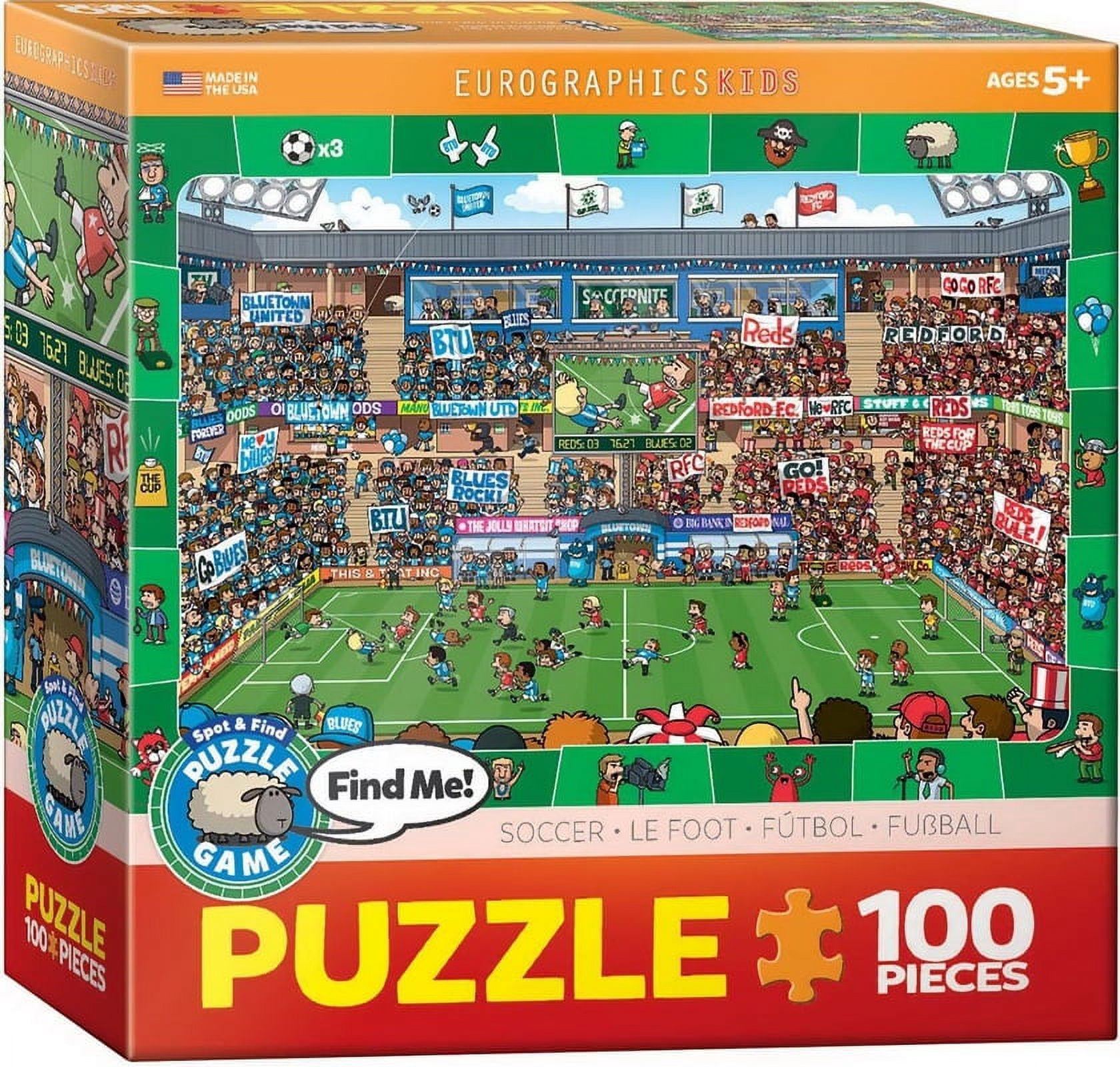 Eurographics Soccer Spot & Find 100 Piece Puzzle
