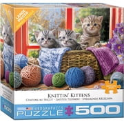 Eurographics Unbreakable Knittin' Kittens Jigsaw Puzzles, 500 Pieces