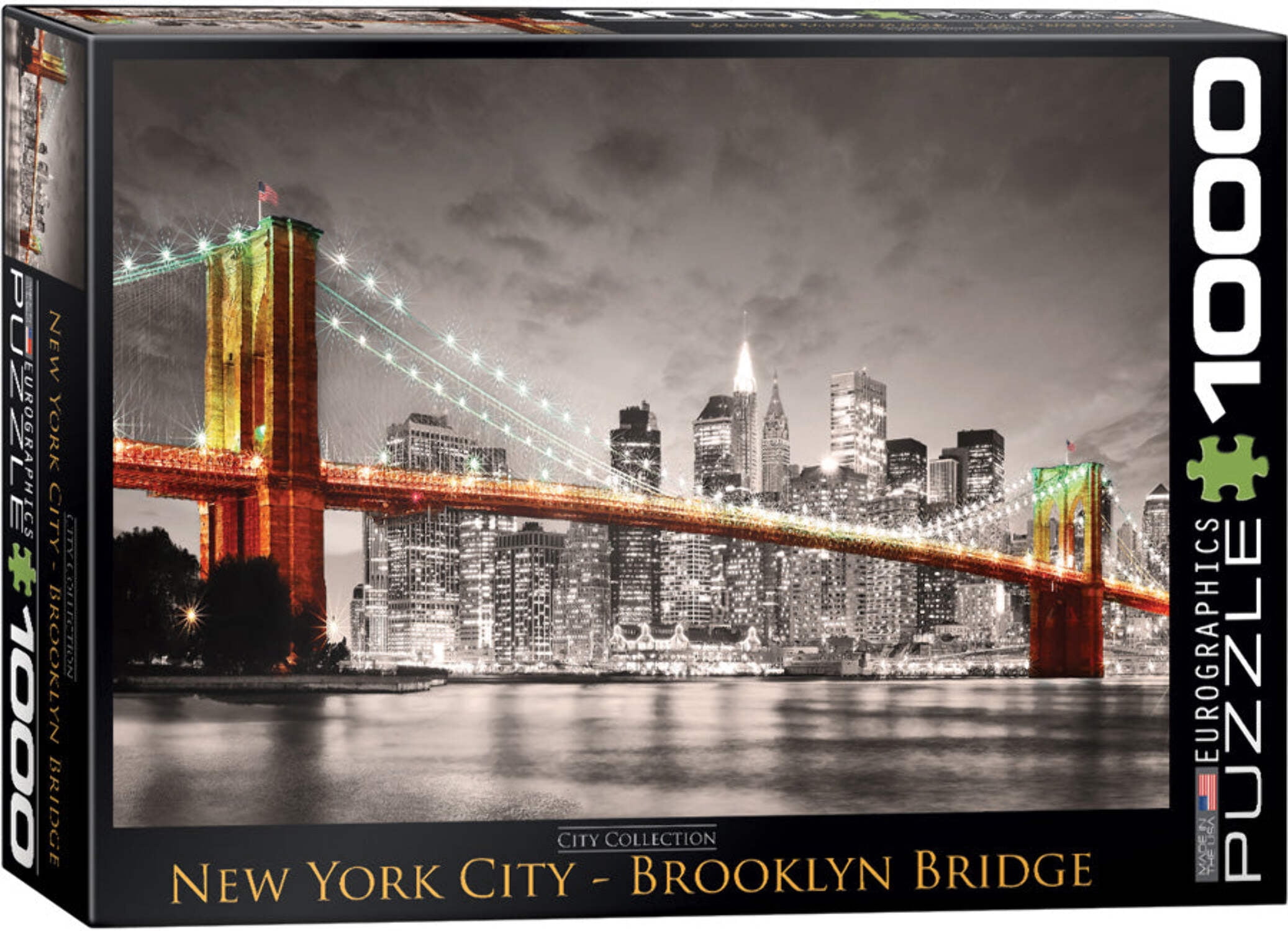EuroGraphics New York City Brooklyn Bridge Puzzle (1000-Piece) , Gray