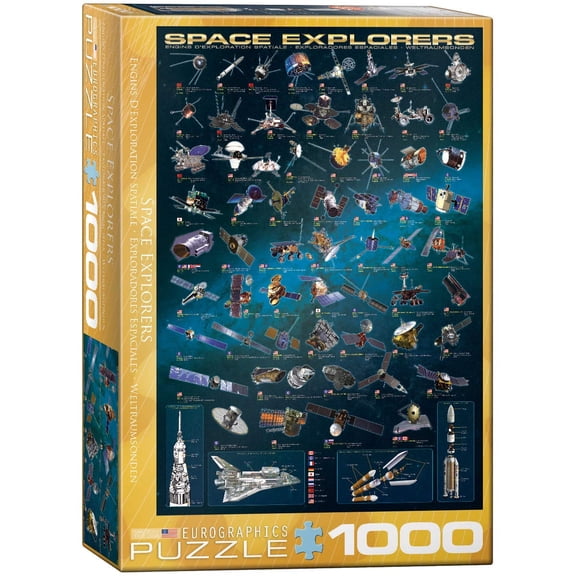 Eurographicspuzzles - Space Explorers - Jigsaw Puzzle - 1000 Pieces