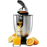 Eurolux Stainless Steel Citrus Juicer 160-Watt Electric Juicer with Soft Grip and Pulp Control