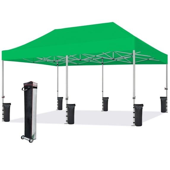 Euromax 10x20 ft Ginkgo Pop-up Outdoor Canopies, Heavy Duty
