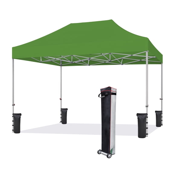 Euromax 8ft x 12ft Heavy Duty Pop Up Outdoor Canopy, Waterproof UV Resistant