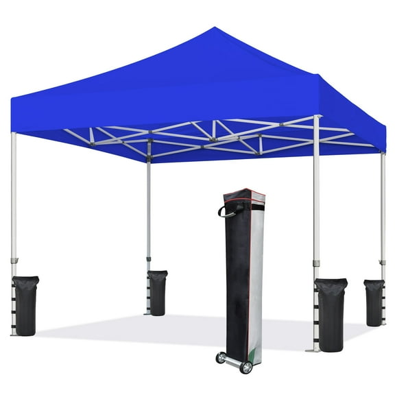 Eurmax Canopy 10' x 10' Royal Pop-up Canopy and 56lbs Instant Outdoor Canopy