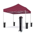 thumbnail image 1 of Eurmax Canopy 8x8 Pop-up and Instant Outdoor Canopy,Burgundy, 1 of 7