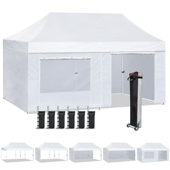 Euromax USA 10'x20' Outdoor Party Wedding Tent Heavy Duty Canopy ,White