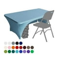 thumbnail image 1 of Eurmax USA Spandex Table Cover Fitted 30+ Colors Polyester Tablecloth，5 ft Table Cover Open Back, 1 of 5