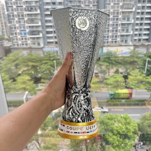 Eur League Trophy, 33 cm Resin Replica Trophy, Christmas Halloween Gifts The Best Gift For Fans