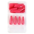 Europe And America Full Coverage Nails For Ladies And Girls 24 Pieces Long With Glue