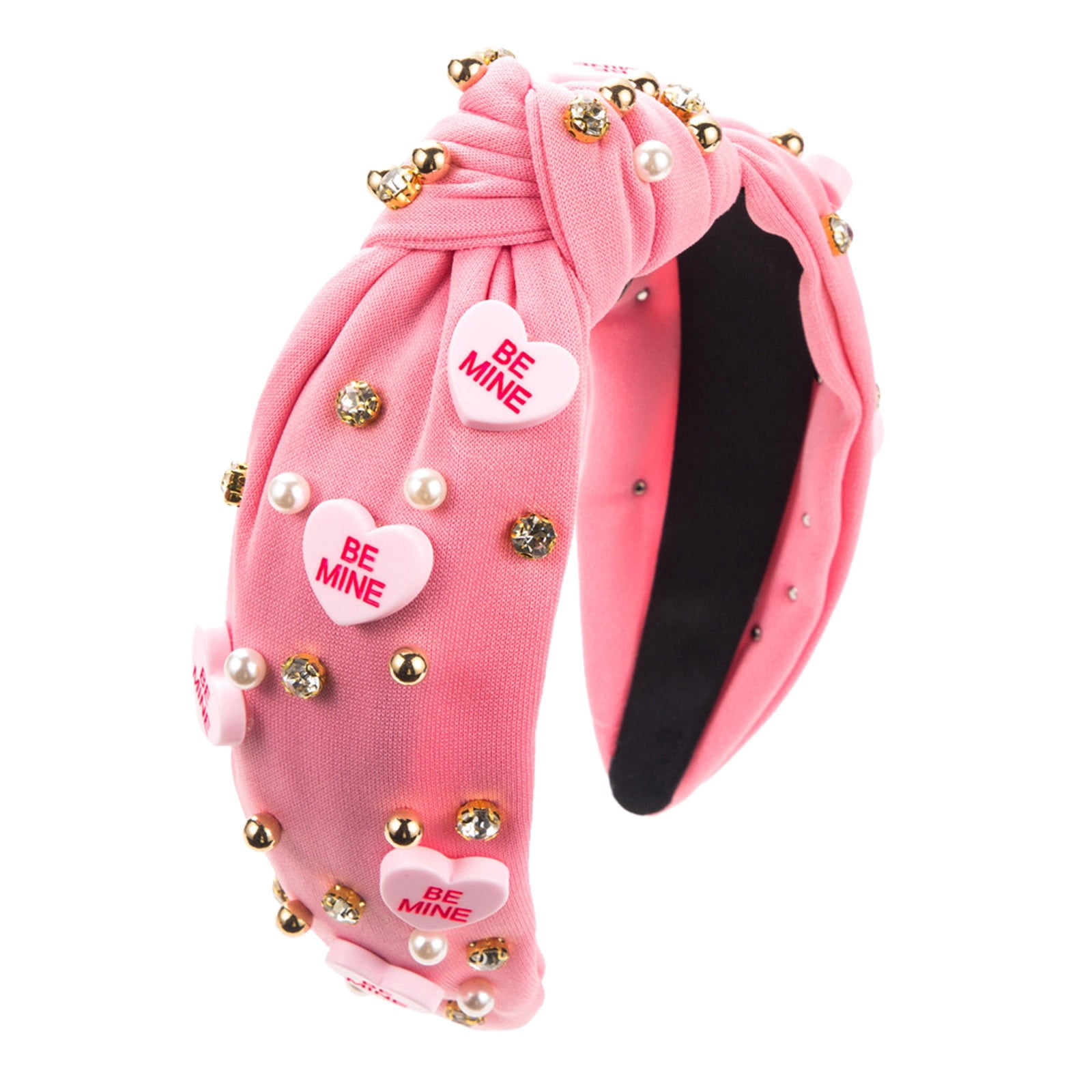 Europe And The United States New Love Accessories Valentine's Day Headband Women Diamond Pearl