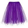 thumbnail image 1 of Europe And The United States Three Layer Tutu Skirt Adult Half Shaggy Skirt Highlights Glitter New Hot, Sequin Sleeveless Carnival Skirt Purple, 1 of 6