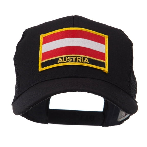 Europe Flag Letter Patched Mesh Cap - Austria OSFM