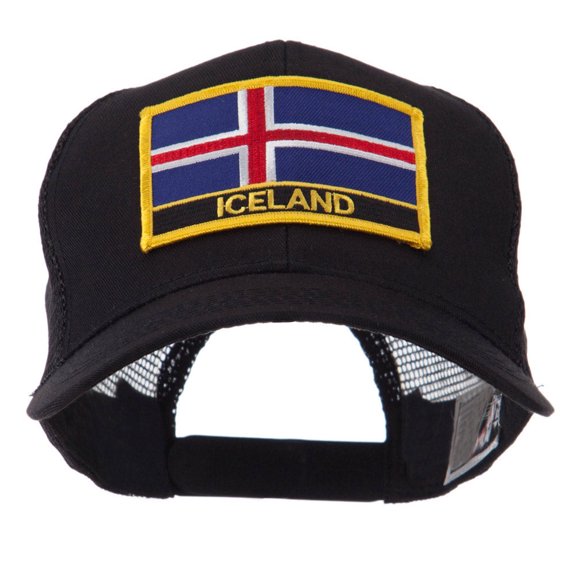 Europe Flag Letter Patched Mesh Cap - Iceland OSFM